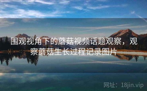 围观视角下的蘑菇视频话题观察，观察蘑菇生长过程记录图片