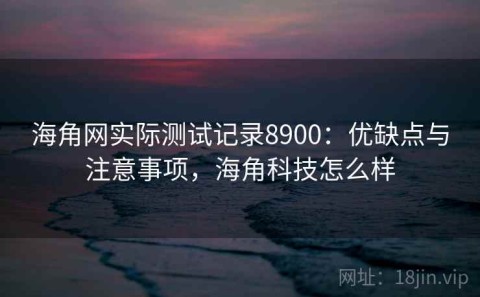 海角网实际测试记录8900：优缺点与注意事项，海角科技怎么样