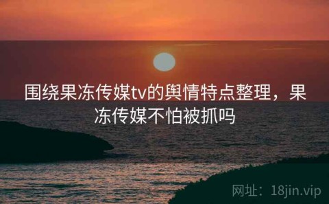 围绕果冻传媒tv的舆情特点整理，果冻传媒不怕被抓吗