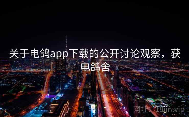 关于电鸽app下载的公开讨论观察，获电鸽舍